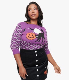 Plus Size Plaid Sweaters