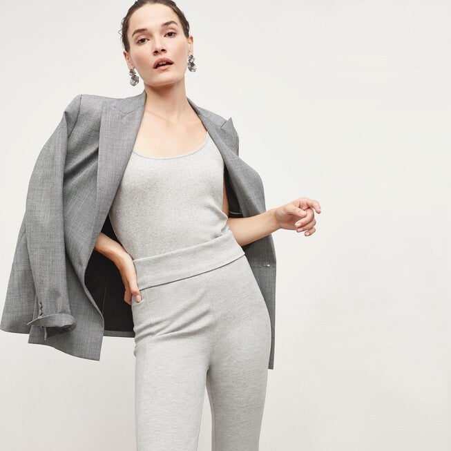 Stella Legging - Washable Ponte, Gray / Light Grey, alternate image number 4