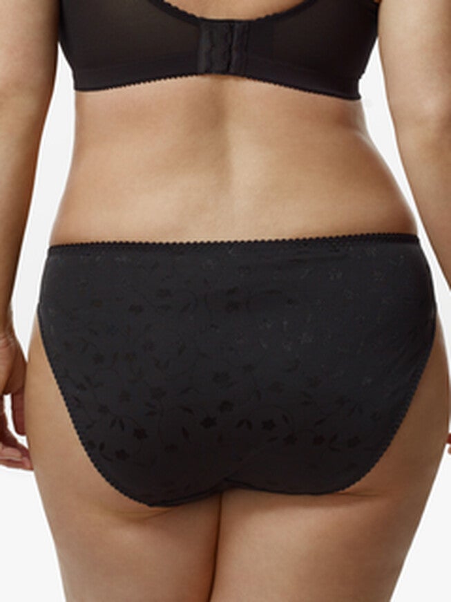 Jacquard Panty, Black / Black, alternate image number 1