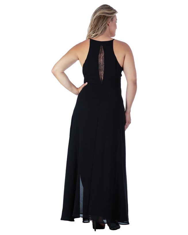 Women's Lace Detailed Sleeveless Maxi Dress, , alternate image number 5