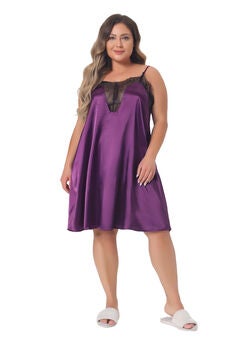 Lace Nightgown Spaghetti Lounge Sleep Dress