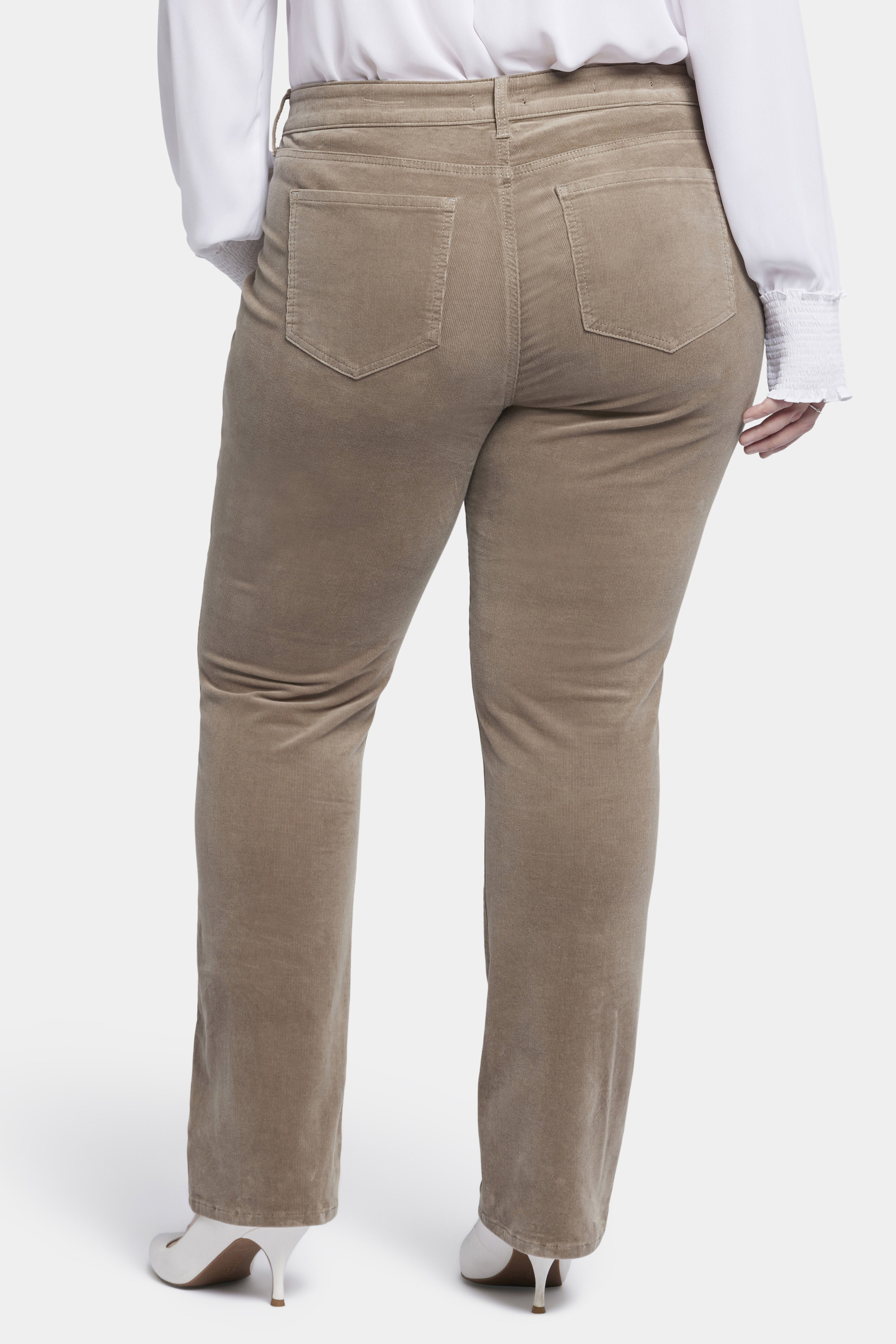 Coated Marilyn Straight Jeans, Saddlewood / Beige, alternate image number 1