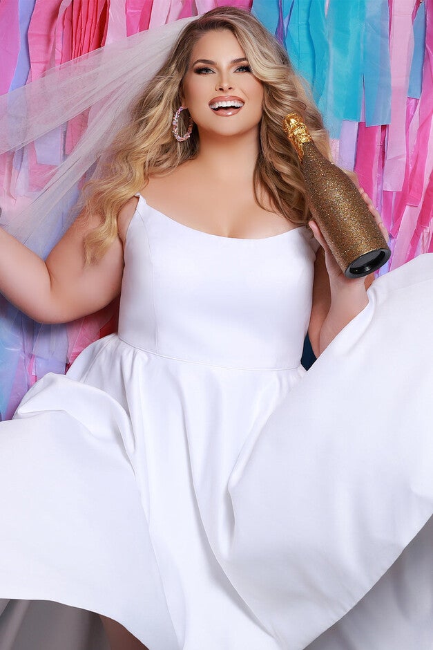 Alice Wedding Dress, White / White, alternate image number 3
