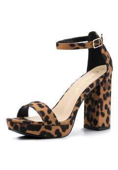 Platform Ankle Strap Chunky High Heel Sandals