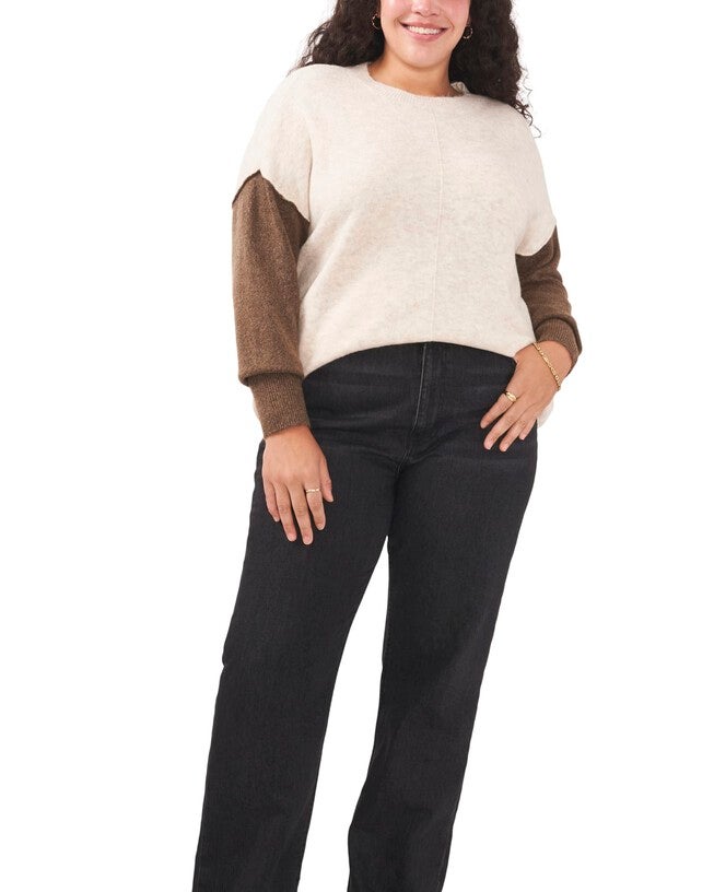 Layla Colorblock Sleeve Sweater, , alternate image number 4