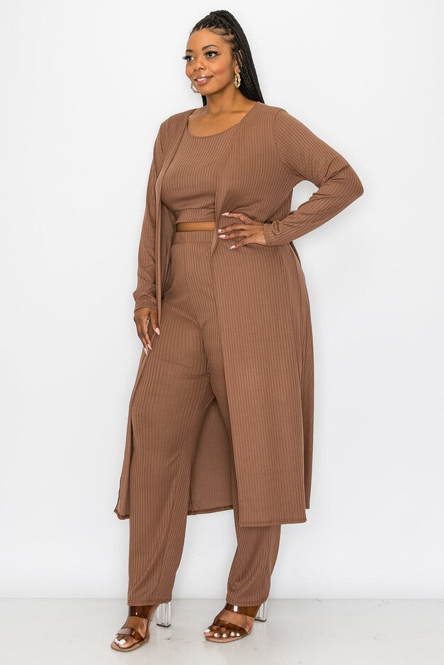 KHLOE THREE PIECE RIB SET, , alternate image number null