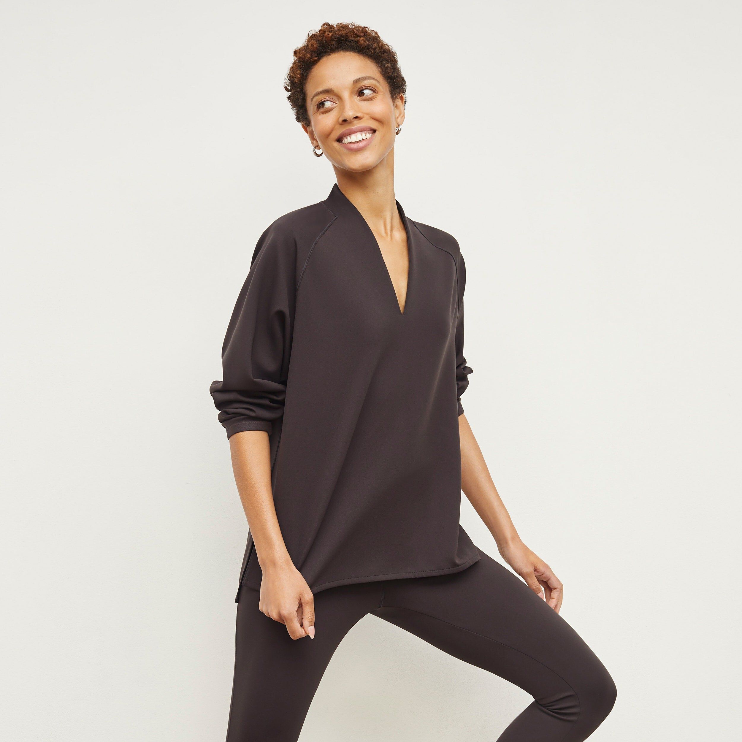 Harrington Legging - Light Scuba, Haze / Brown, alternate image number 3