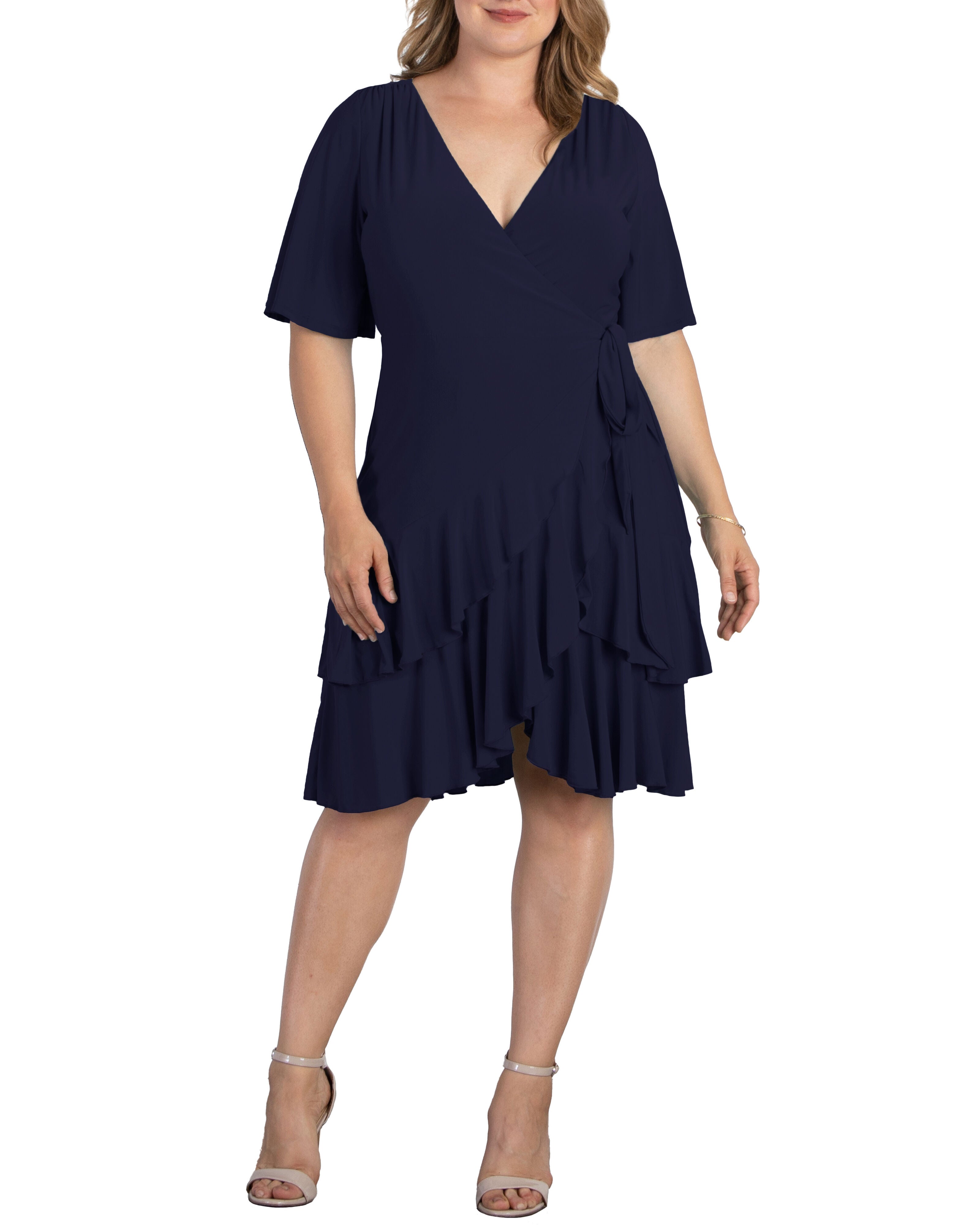 Miranda Wrap Dress, NOUVEAU NAVY / Navy, hi-res image number 0