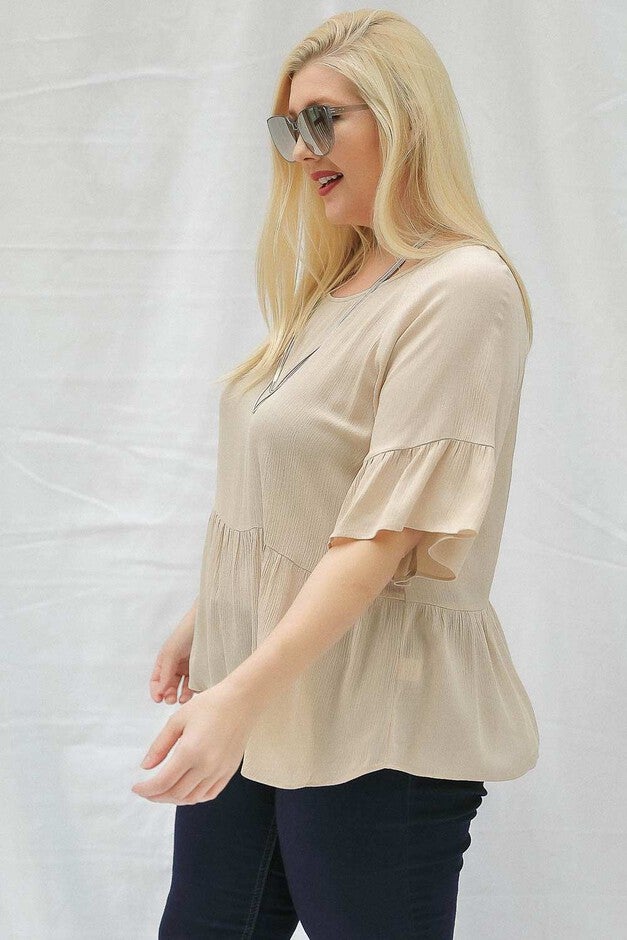 Robin Ruffle Sleeve Blouse, , alternate image number null