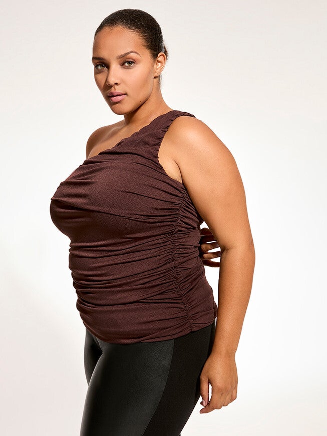 BLAIRE TOP, Mahogany / Brown, alternate image number 3