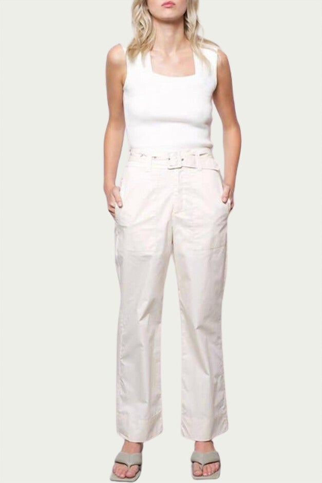 AMARA RIBBED-KNIT SLEEVELESS TOP IN WHITE, White / White, alternate image number null