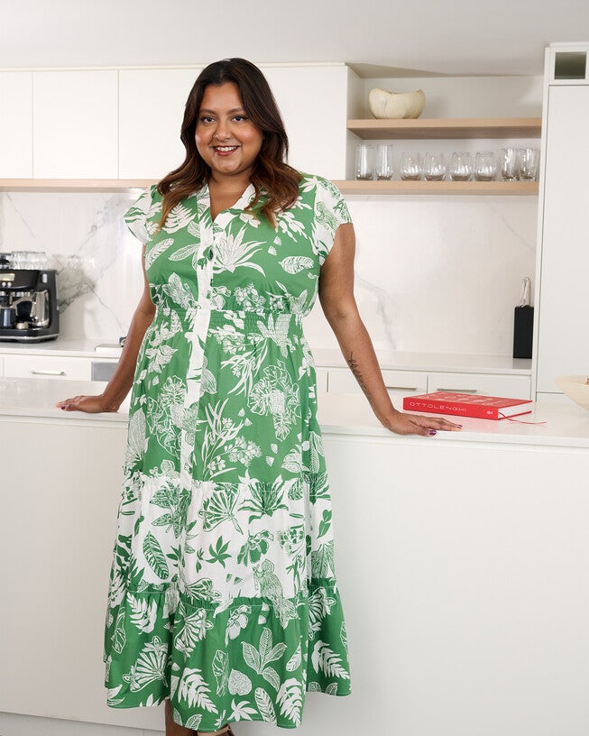 AMAZONIA DRESS, Print / Kelly Green, hi-res image number 0