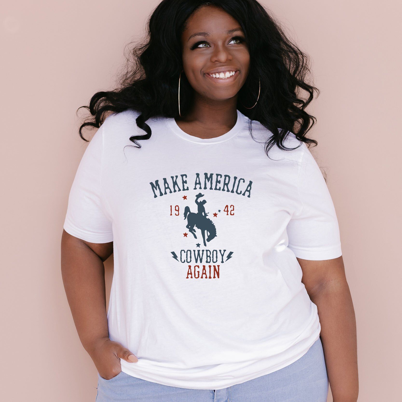 Made America Cowboy Again, White / White, hi-res image number 0