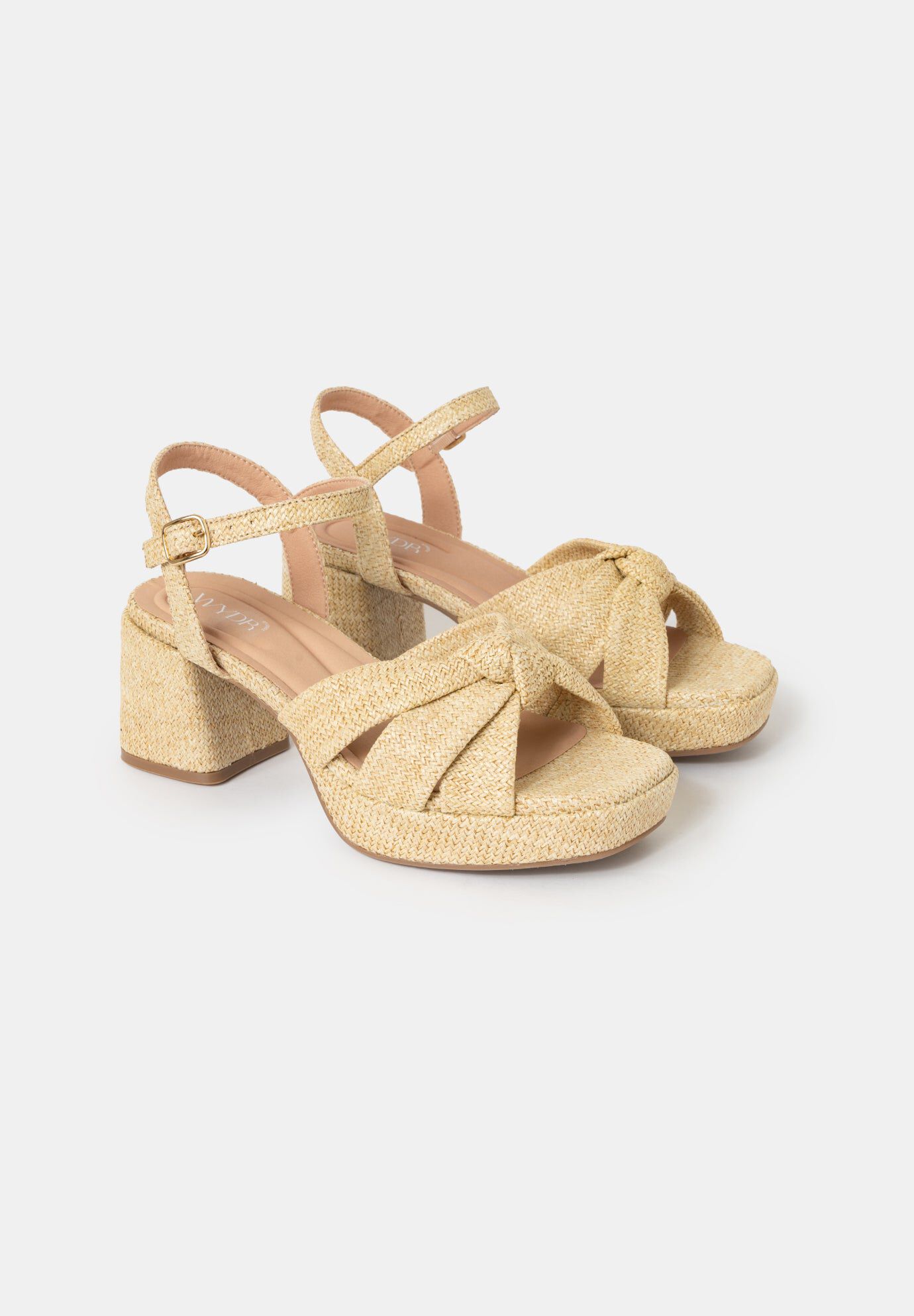 Daisy Vegan Platform Heels, Natural / Beige, alternate image number 1