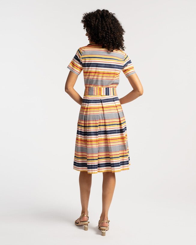 Bella Dress, NavyYellow / Navy, alternate image number 3