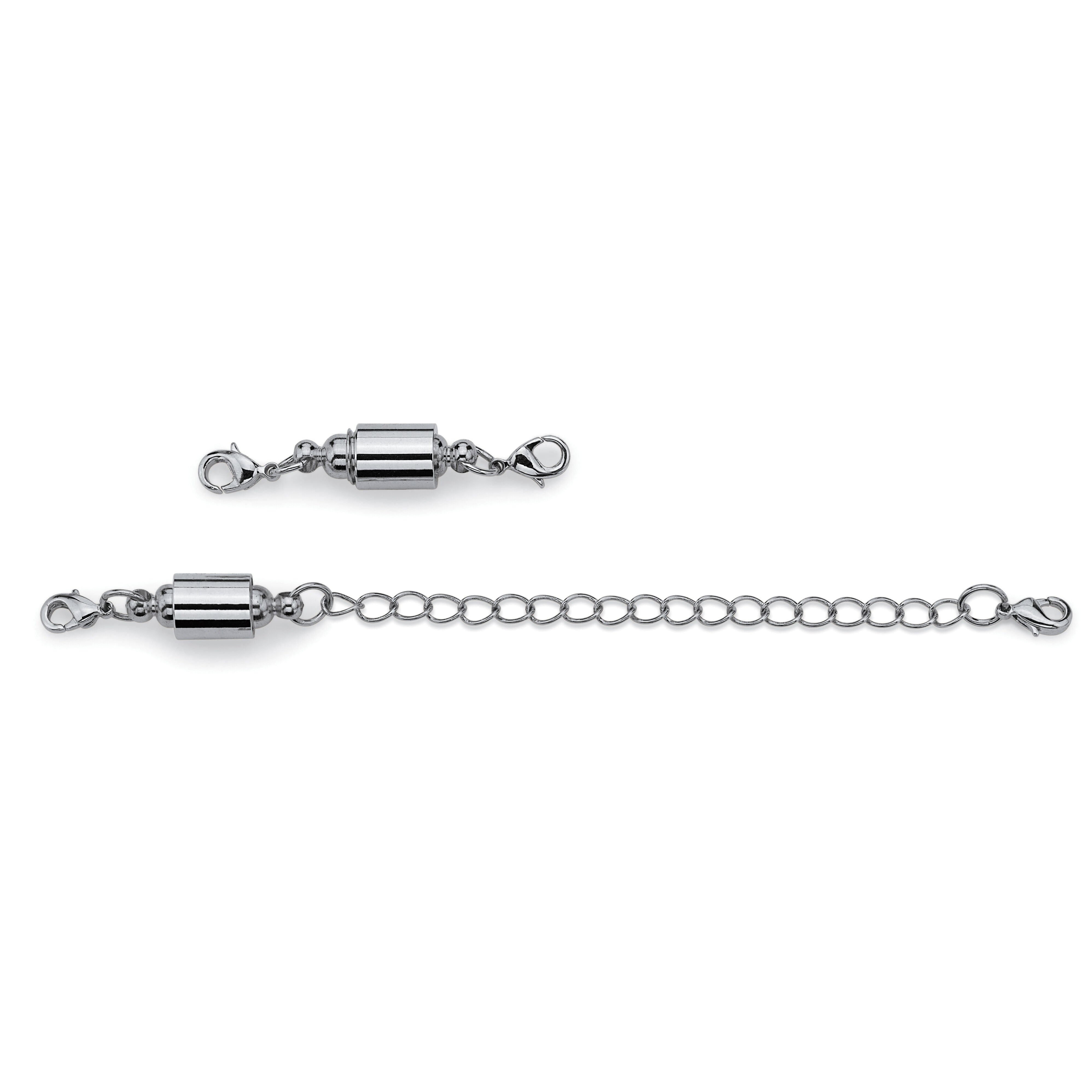 Magnetic Clasp and Chain Extender Set in Silvertone 5.5 inches, , alternate image number 5