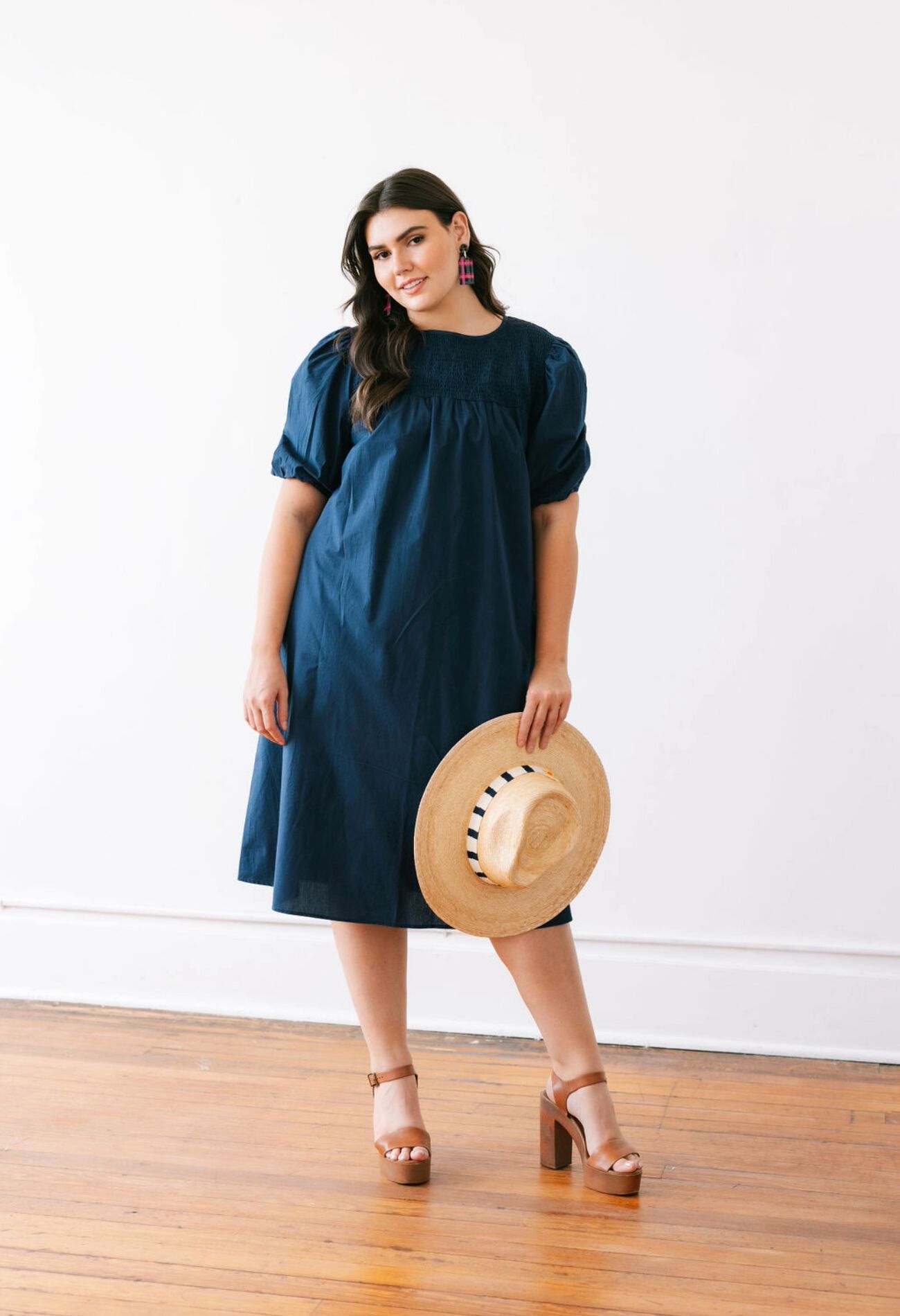 Navy Nomad Dress, Navy Blue / Navy, alternate image number 1