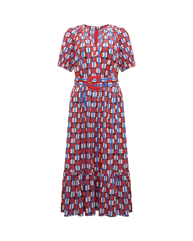 DVF LINDY DRESS, RED / Red, hi-res image number 0