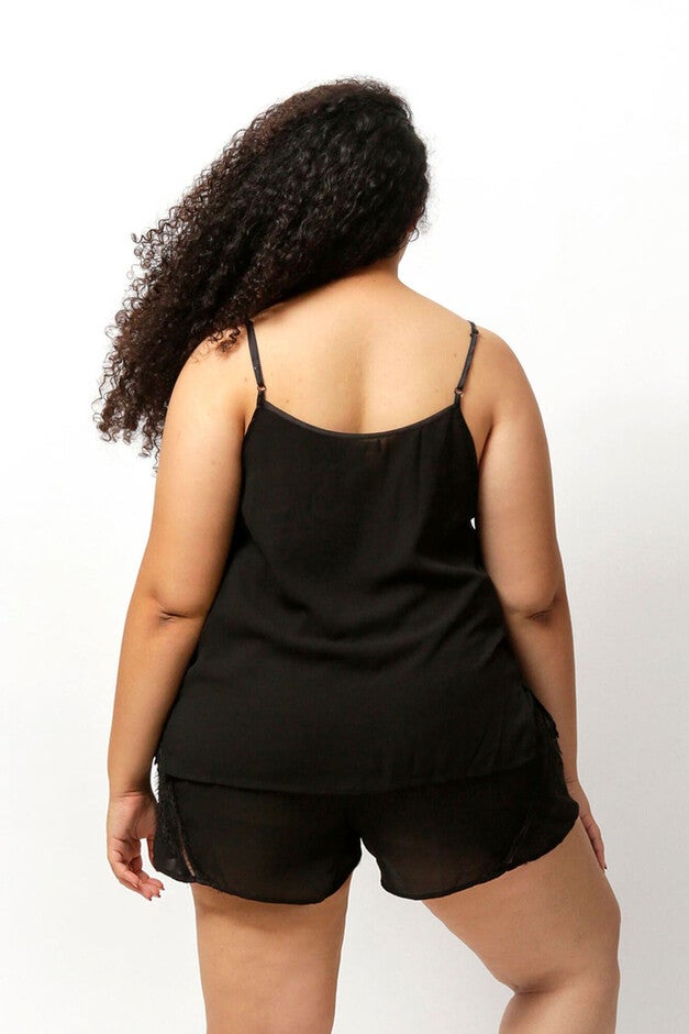Nicolette Lace Trim Cami Top, , alternate image number 4