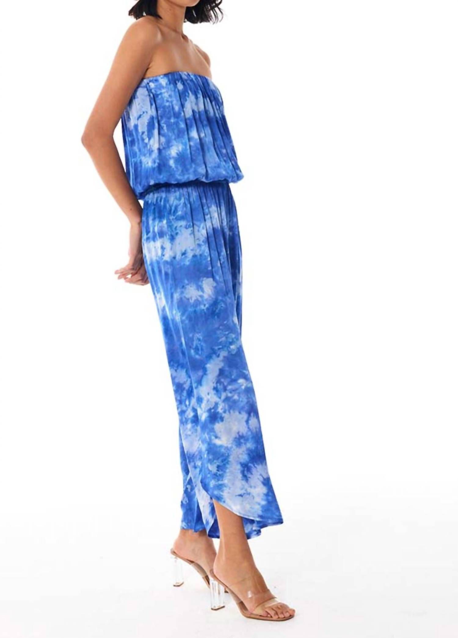 AVAIANA JUMPSUIT, Mazarine / Azure Blue, alternate image number 3