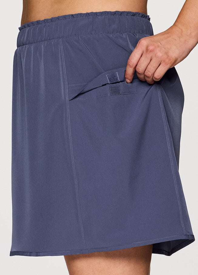 Plus On Course 19 inches Skort, Smoke Blue / Cornflower Blue, alternate image number null