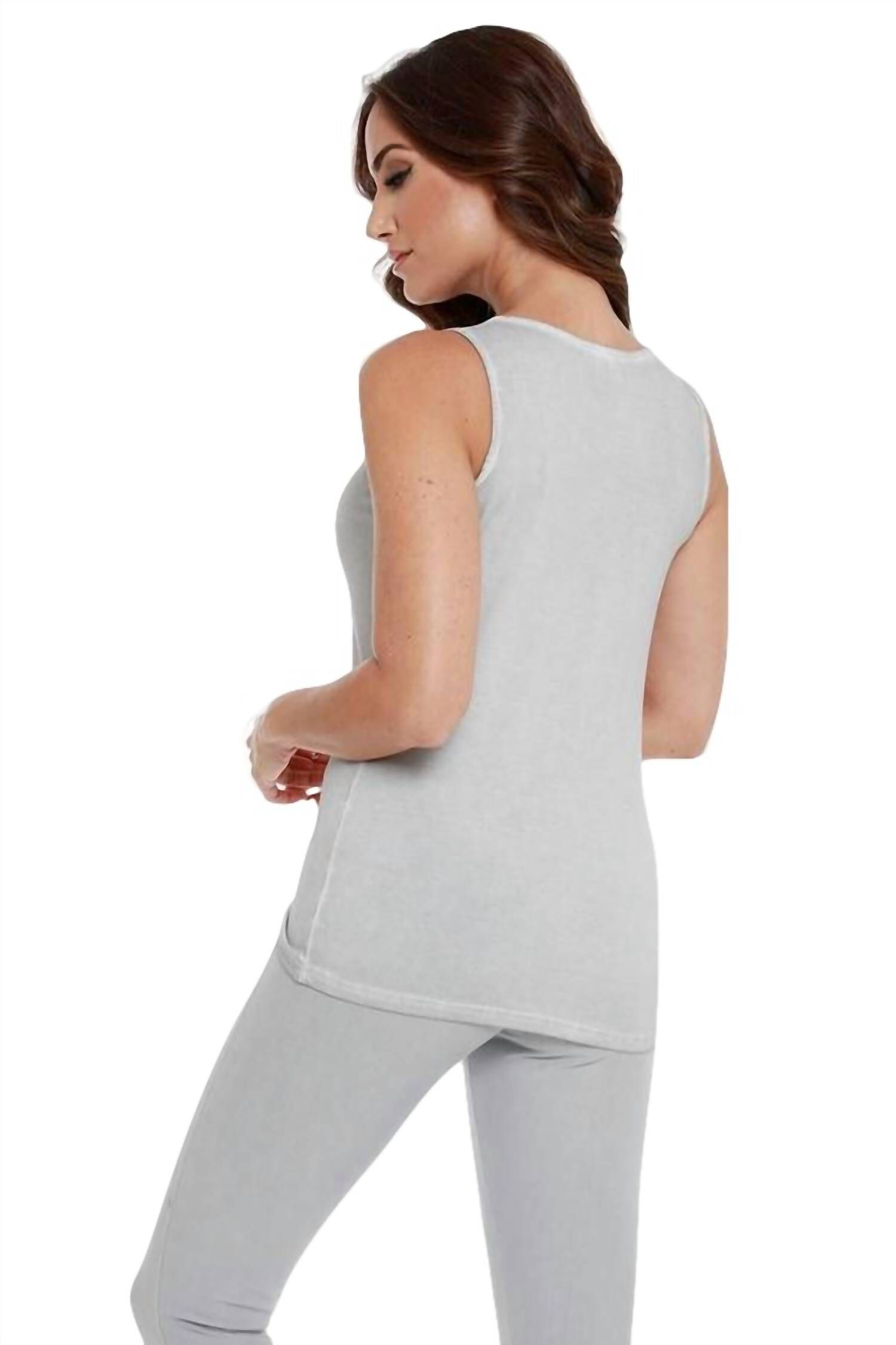 BRA-FRIENDLY TANK TOP IN LIGHT GRAY, , alternate image number 5