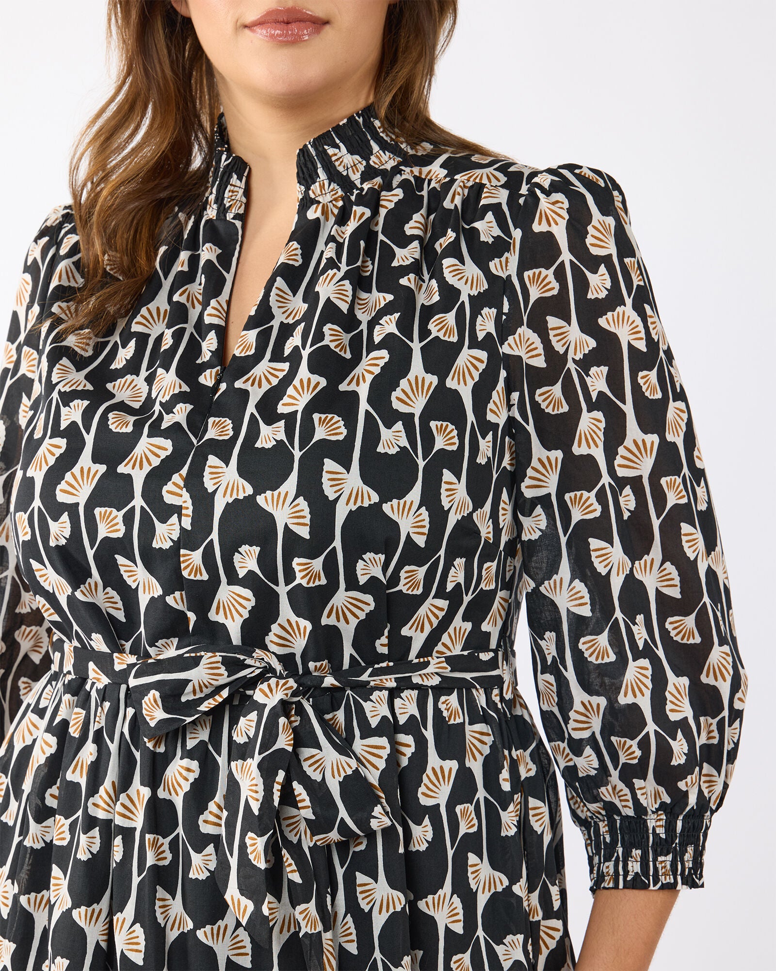 Sea Lily Dress, Print / Black, alternate image number 5