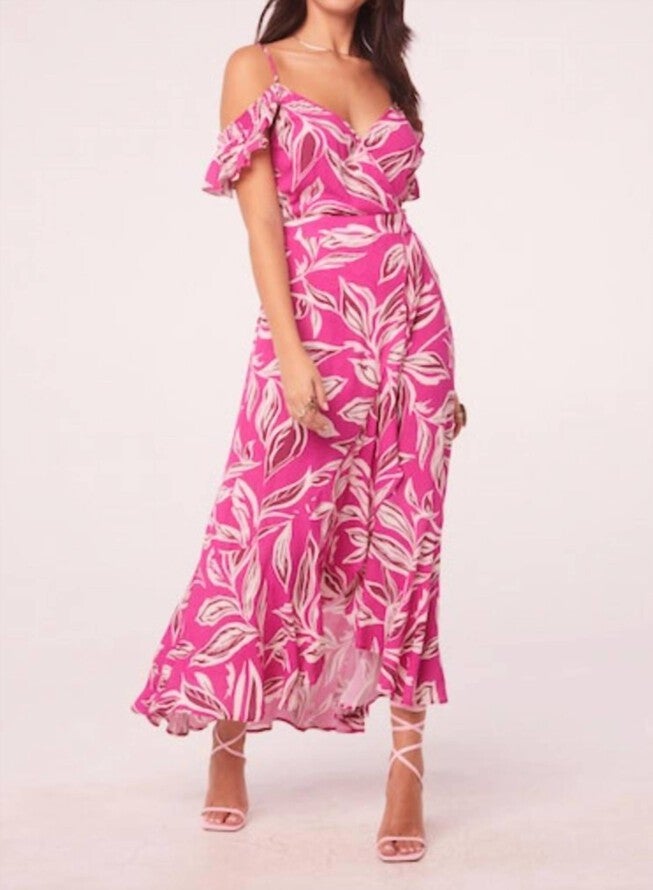 MAHALO DRESS IN FUCHSIA/CREAM, , alternate image number null