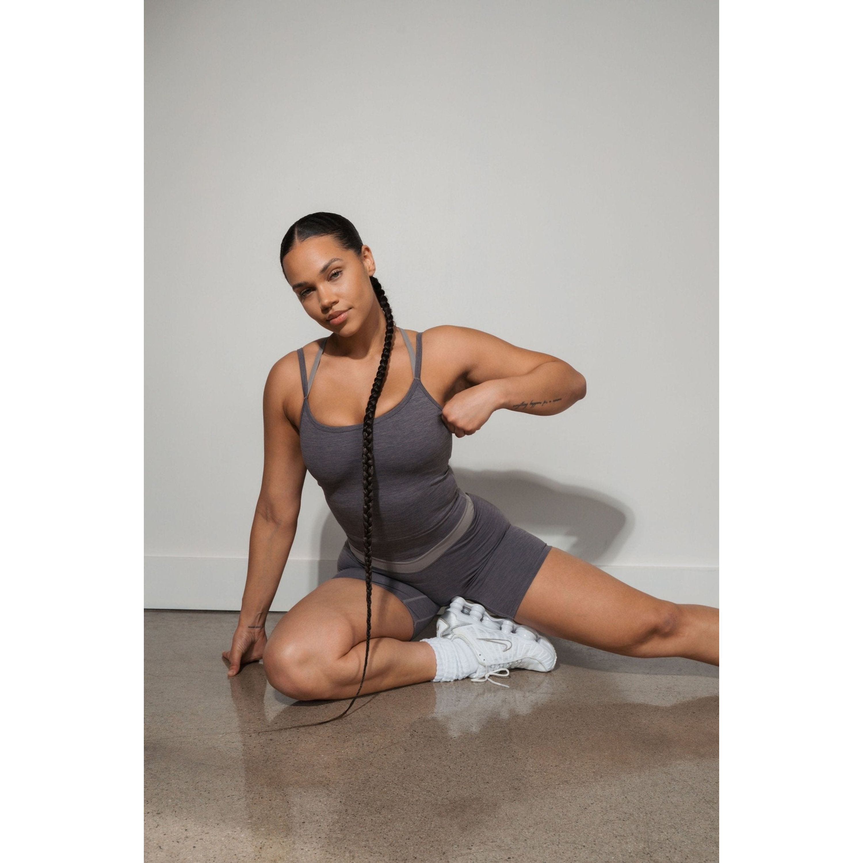 Daydream Block Volley Short, River Rock / Light Grey, alternate image number 2