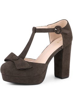 Mary Janes Platform Pumps Chunky Heels Dress Shoes