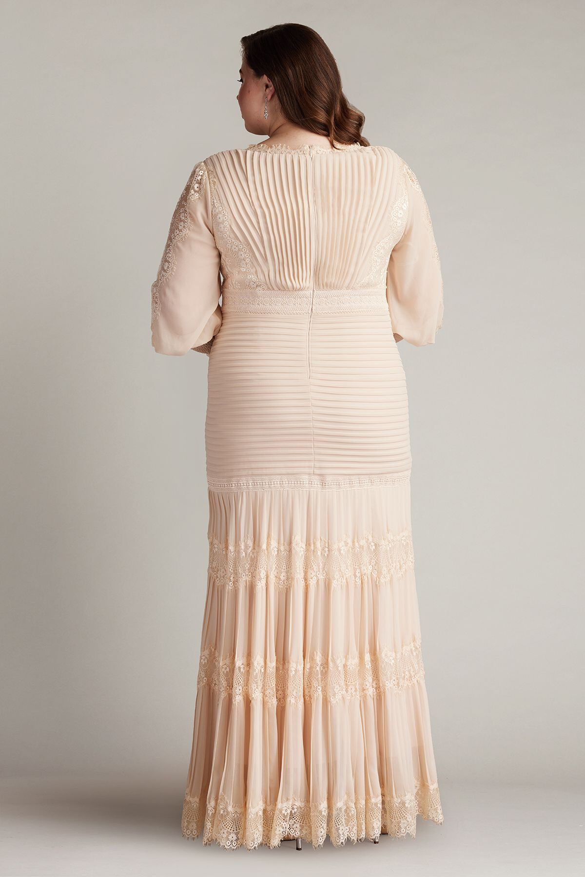 Nyssa Bishop Sleeve Gown - PLUS SIZE, PETAL / see-description, alternate image number 1