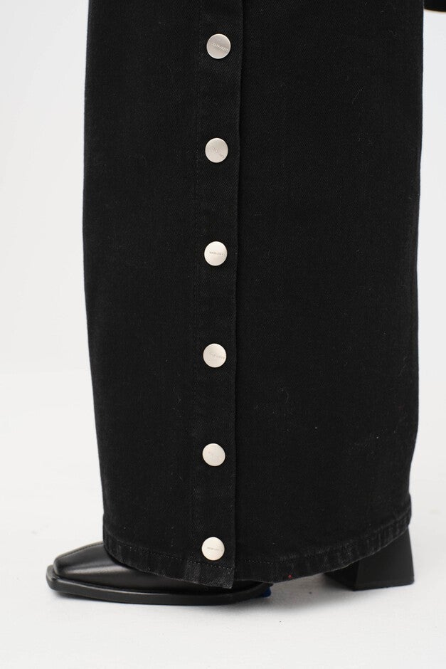NCE PLUS - WIDE LEG JEANS | SNAP OUT OF IT, SNAP OUT OF IT / Black, alternate image number null