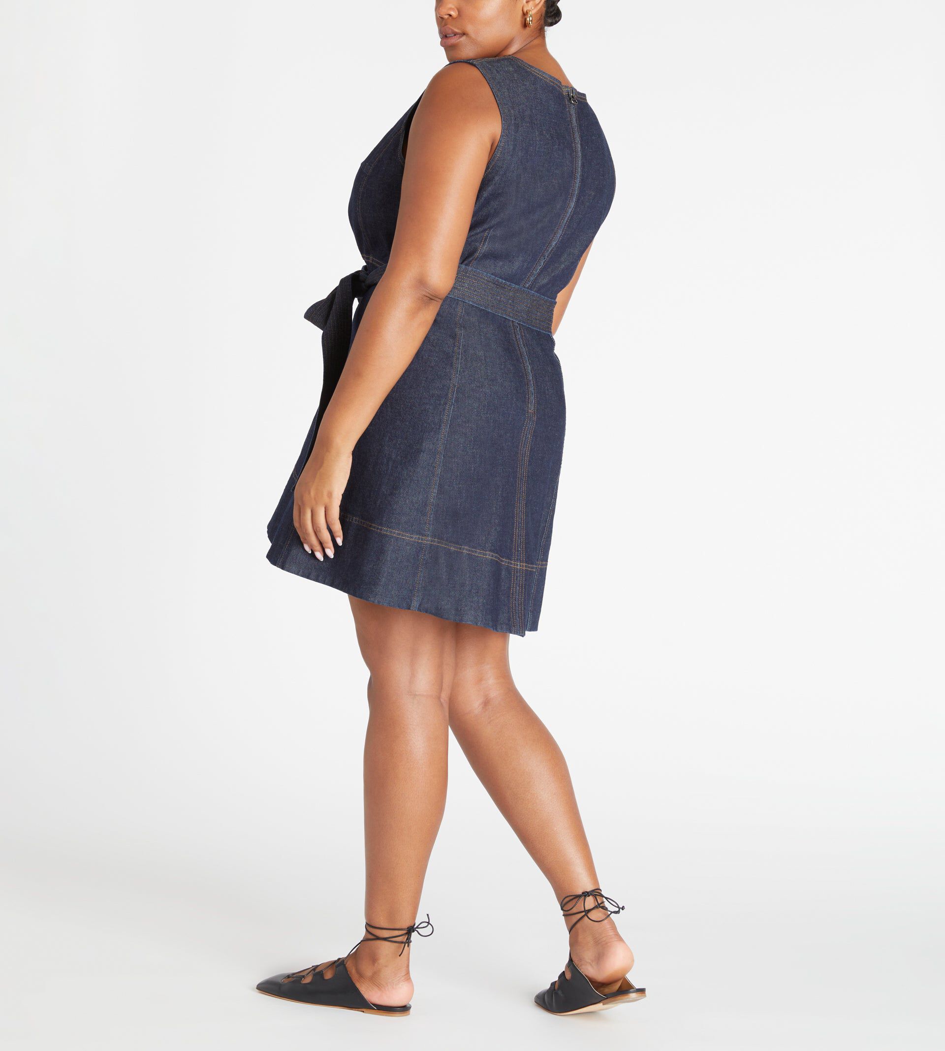 Reina Dress, Indigo / Dark Wash, alternate image number 2