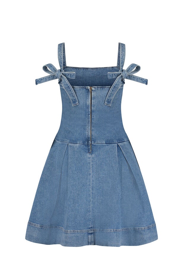 MEM PLUS - DENIM MINI DRESS | SILVERADO, SILVERADO / Dark Wash, alternate image number null