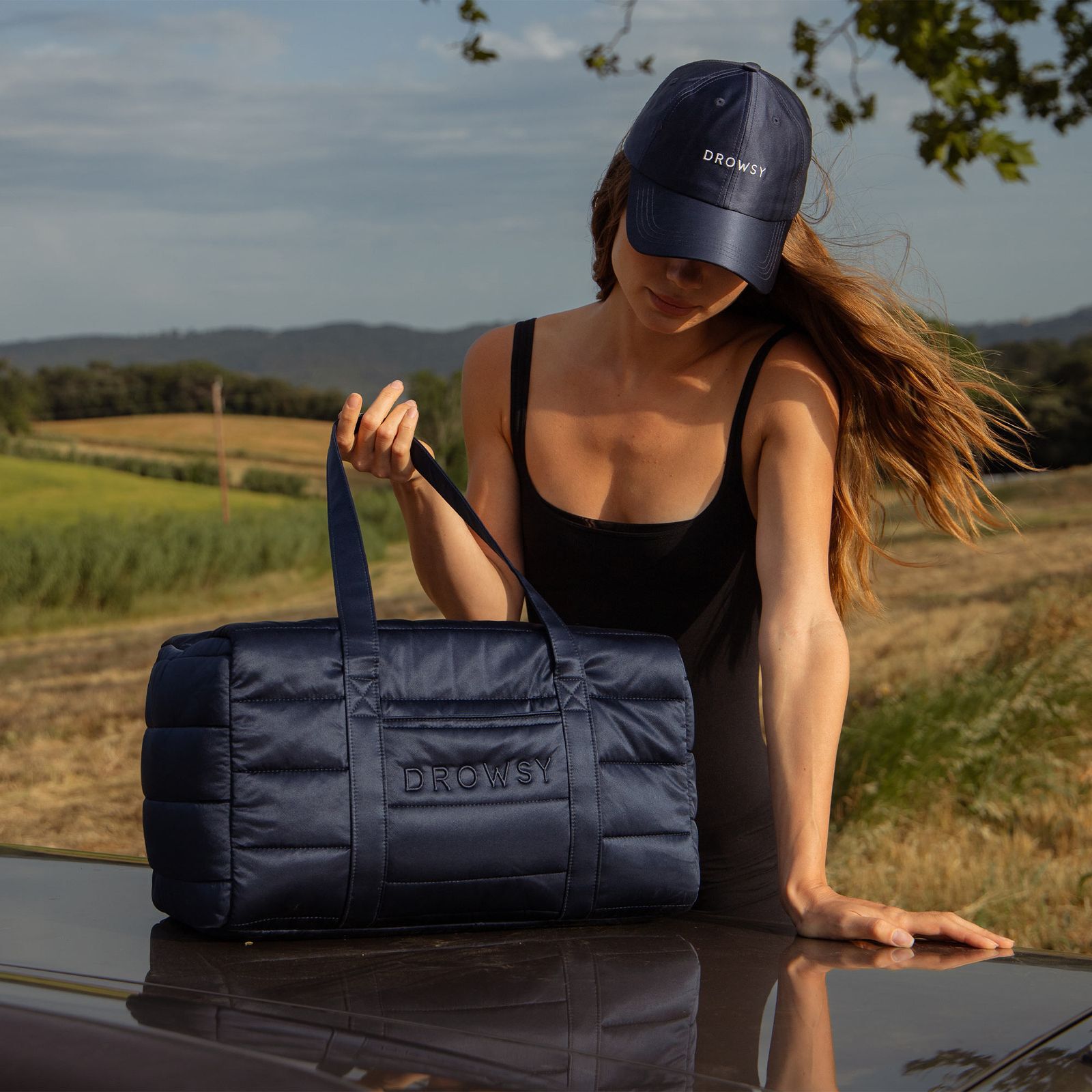 Silk Weekender, Midnight Blue / Navy, alternate image number 6