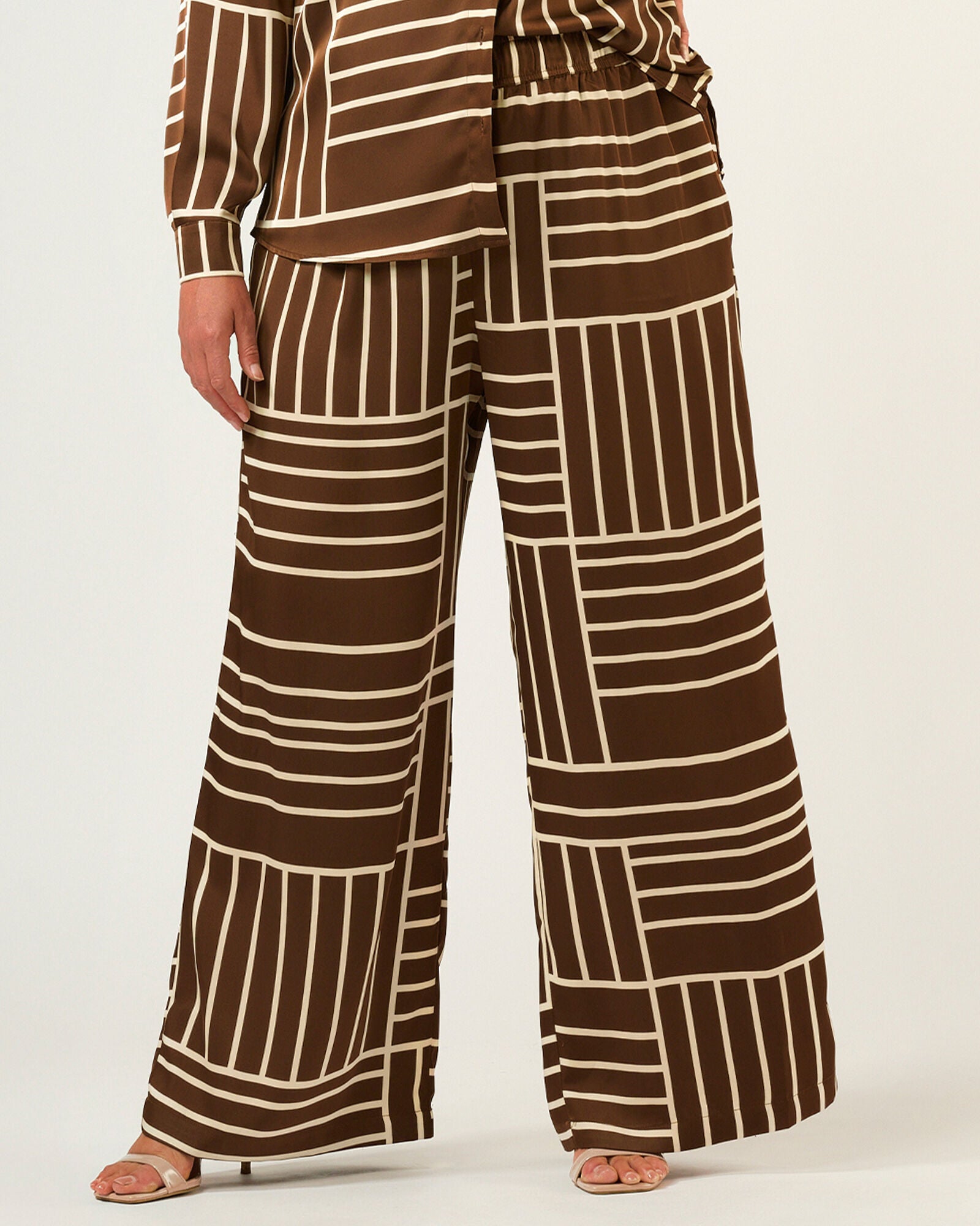 Josie Geometric Pant, CedarCream / Brown, hi-res image number 0