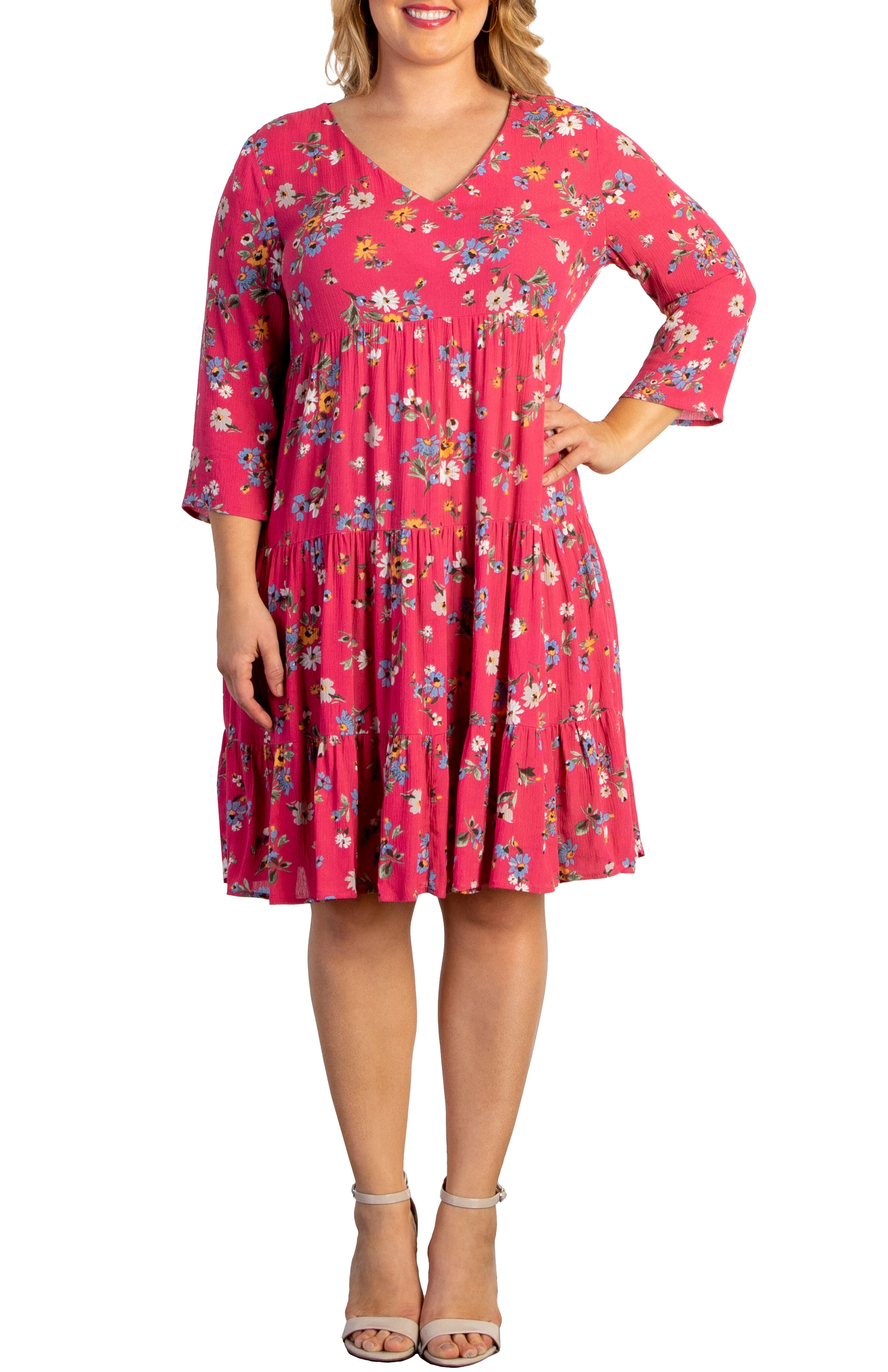 Issy Tiered Tunic Dress, , alternate image number 7
