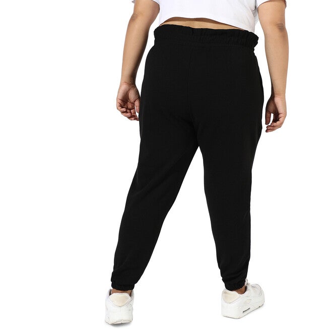 Black Solid Side Pocket Fitted Trouser, Black / Black, alternate image number 3