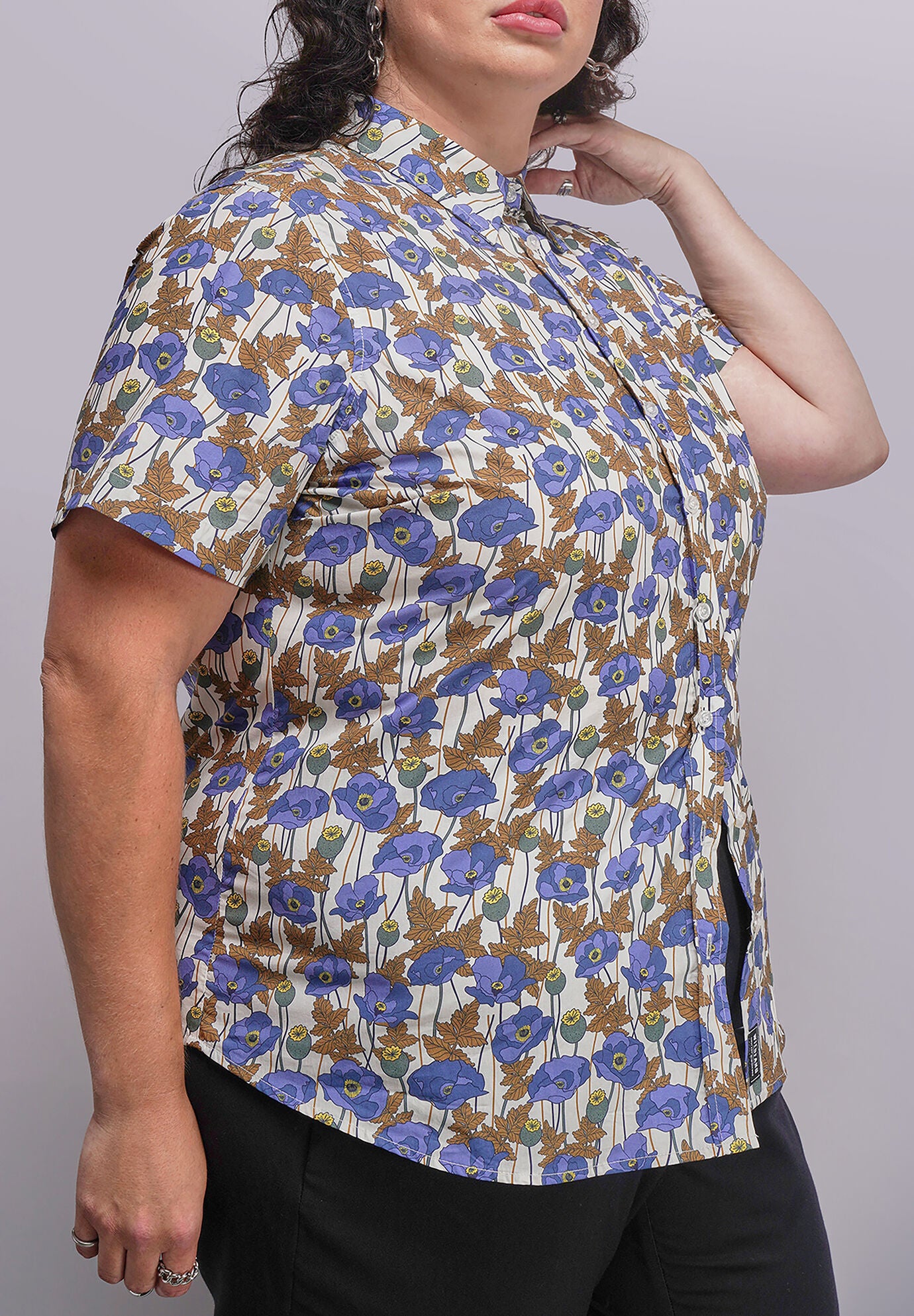 The Essential Button Up, POPPY WHITE / White, alternate image number 1