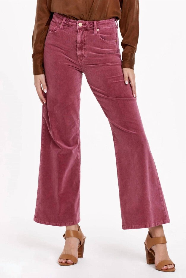 FIONA WIDE LEG CORDS JEANS IN RUBY FALLS, Ruby Falls / Red, hi-res image number null