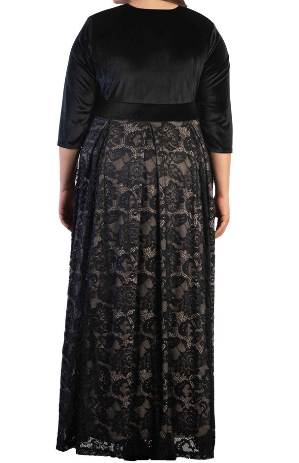 Victoria Velvet Evening Gown, , alternate image number null
