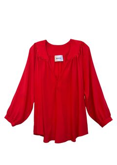 Stevie Blouse - Red Silk