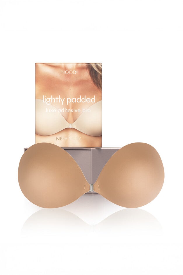 Lightly Padded Luxe Adhesive Fabric Bra, No 5 Soft Tan / Tan, alternate image number null