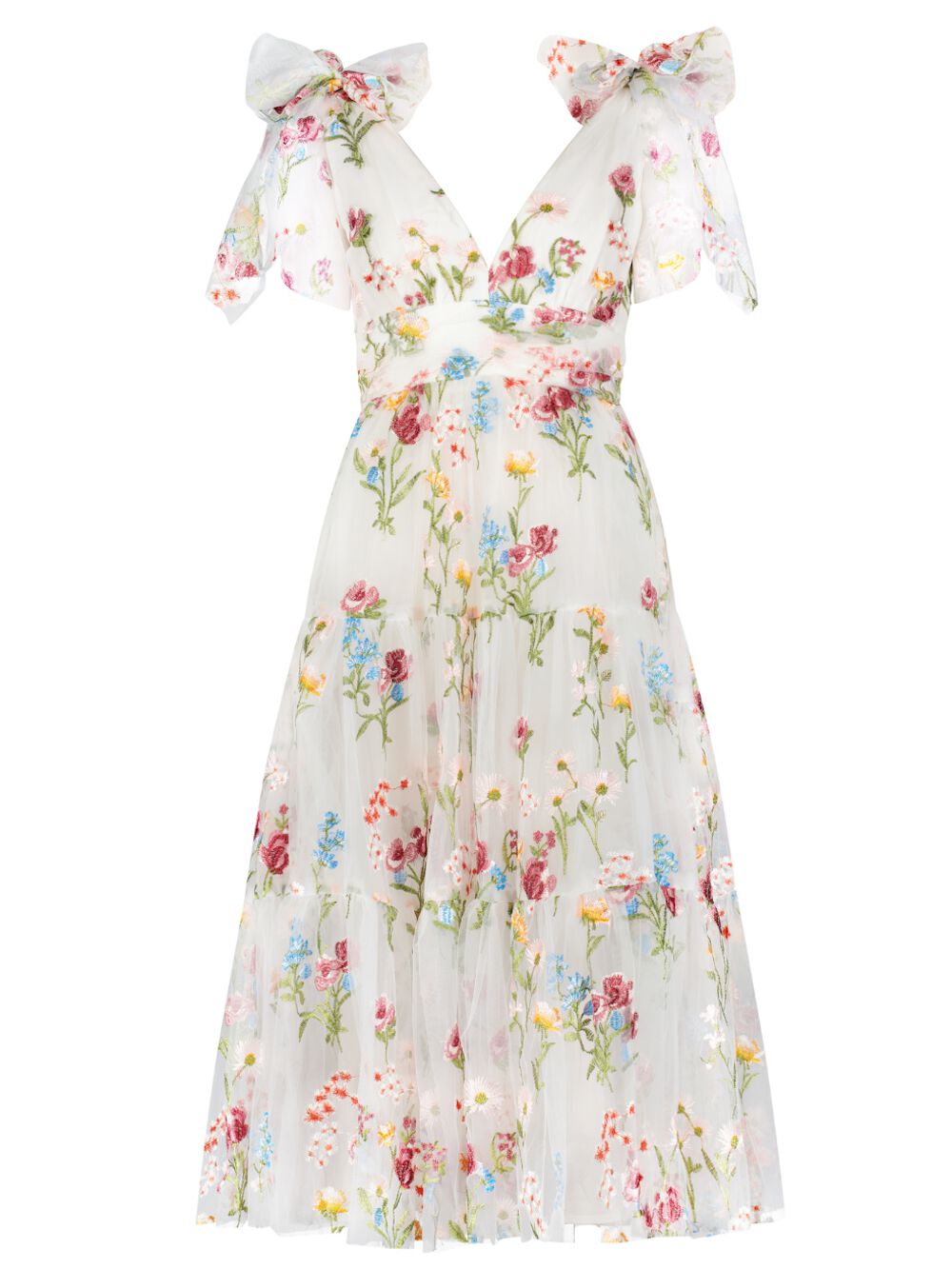 Margaret Dress, White Floral / White, hi-res image number 0