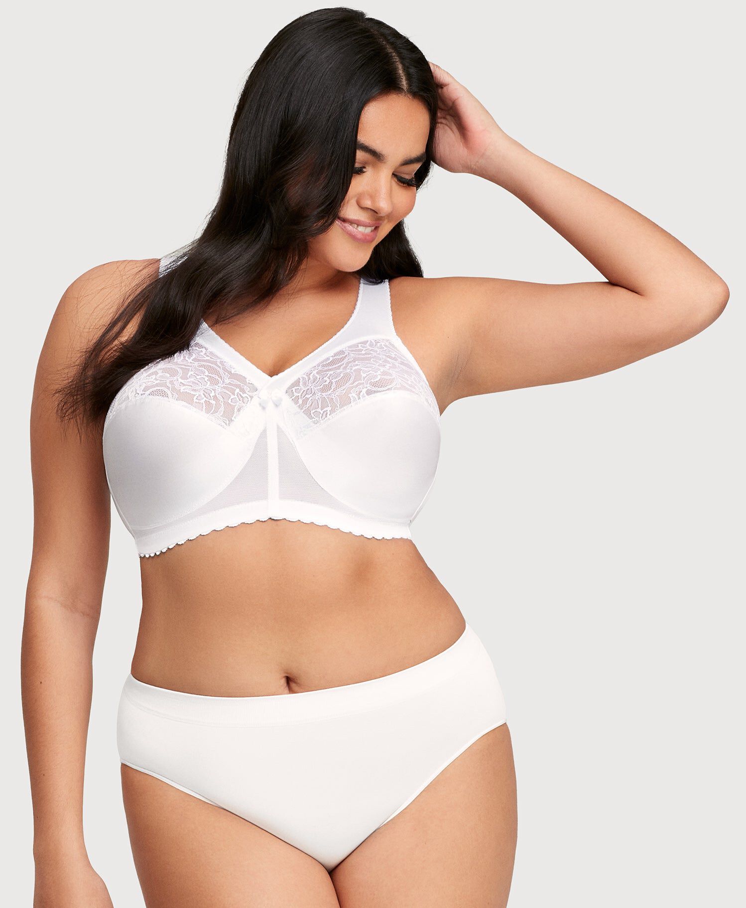 MagicLift Original Support Bra, White / White, alternate image number 2