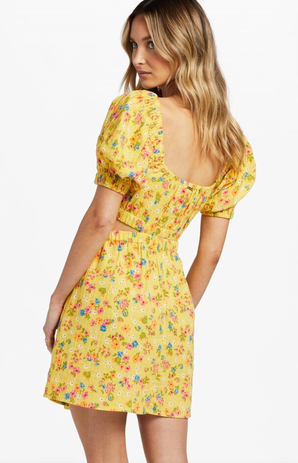 DARE TO BARE MINI DRESS IN HONEYBEE, Honeybee / Yellow, alternate image number null