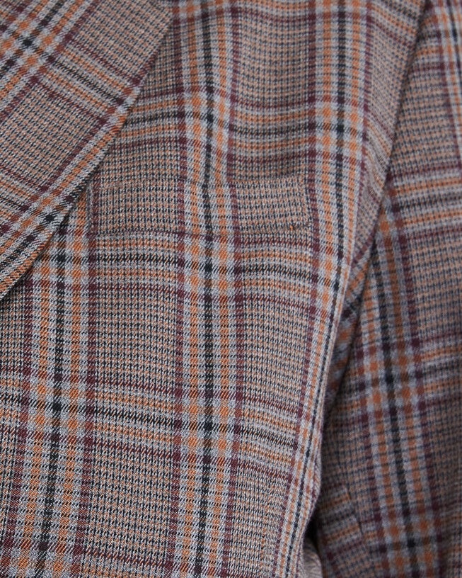 Lilibet Brown Check Double-Breasted Blazer, , alternate image number 9