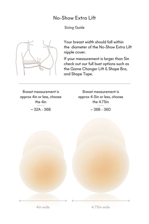 No-Show Extra Lift Adhesive & Reusable Nipple Covers, No 9 Espresso / Brown, alternate image number 3