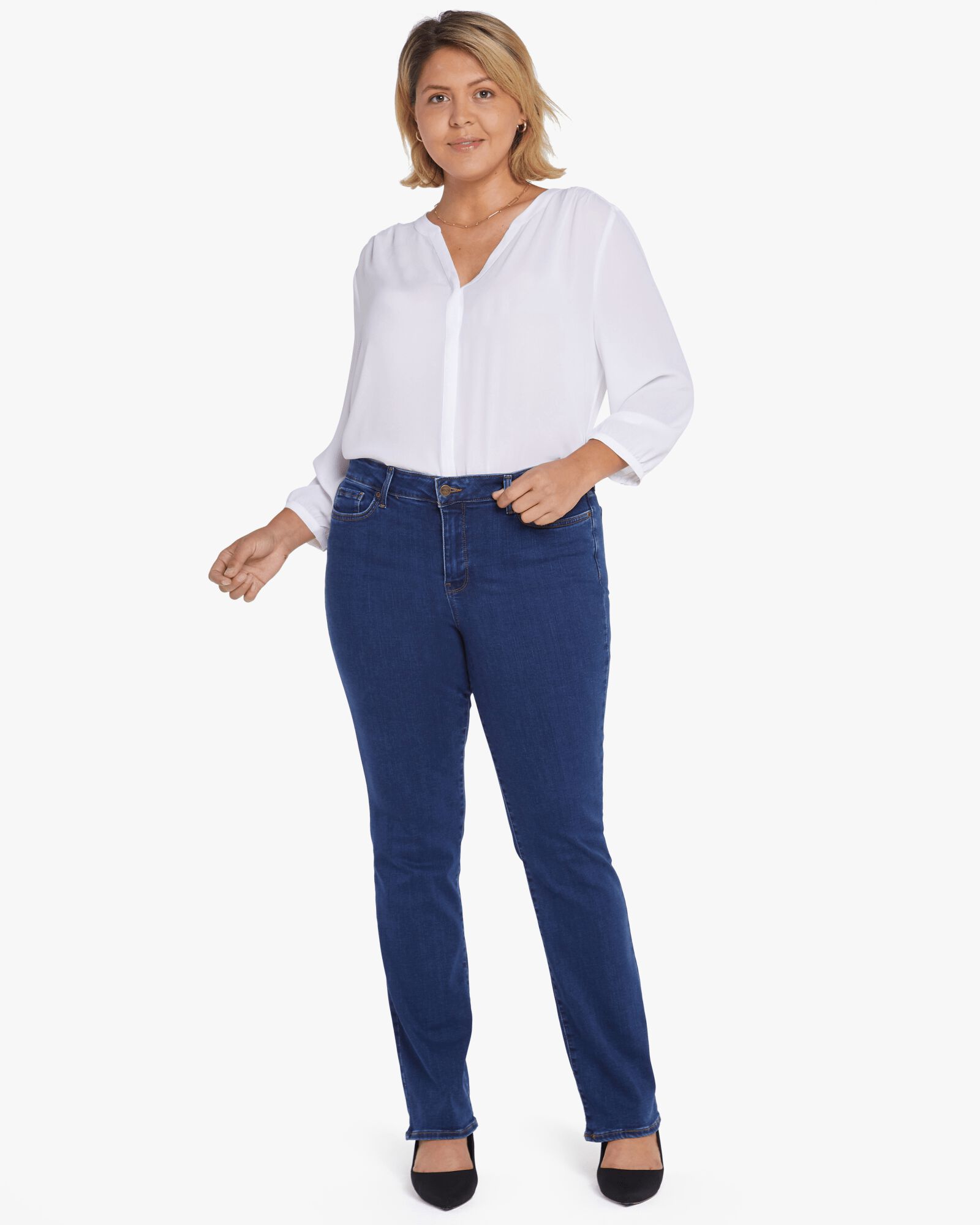 Marilyn Straight Pants, Quinn / Medium Wash, hi-res image number 0