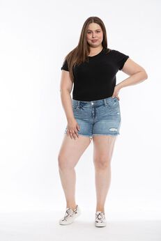 Slink Jeans Womens Mid Rise Shorts